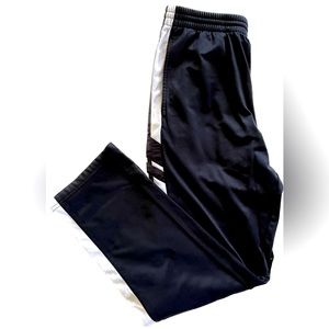 😎 Men’s TekGear Black Athletic Pants w/white stripes in excellent condit…